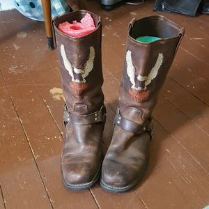 VINTAGE Harley Davidson motorcycle harness boots